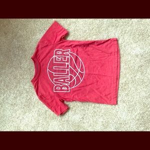 Red “Baller” Tee